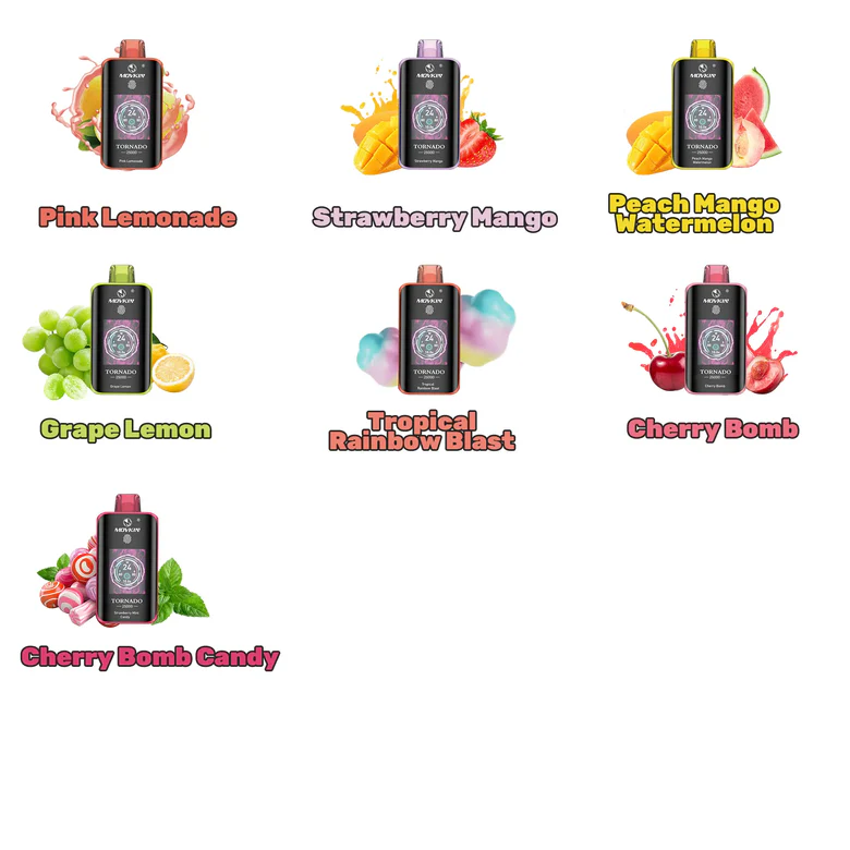 Fumot MOVKIN Tornado 25000 25K Puffs Touch Switch Disposable Vape random flavor option image