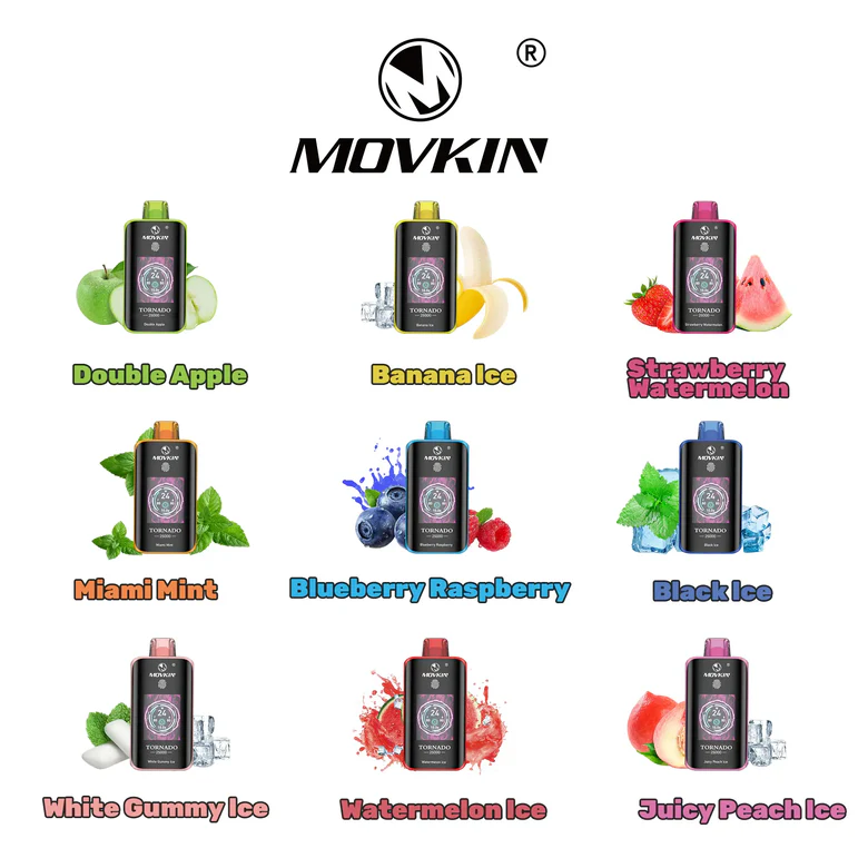 Fumot MOVKIN Tornado 25000 25K Puffs Touch Switch Disposable Vape random flavor option image