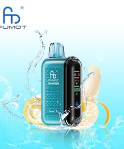Fumot Tornado 20000 20K Puffs Vape Dual Mesh LED Display Disposable Vape in Banana Cake flavor