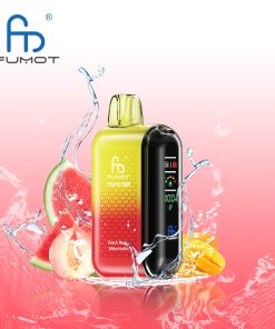 Fumot Tornado 20000 20K Puffs Vape Dual Mesh LED Display Disposable Vape in Peach Mango Watermelon flavor