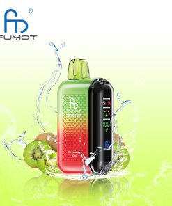 Fumot Tornado 20000 20K Puffs Vape Dual Mesh LED Display Disposable Vape in Strawberry Kiwi flavor