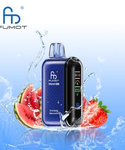 Fumot Tornado 20000 20K Puffs Vape Dual Mesh LED Display Disposable Vape in Strawberry Watermelon flavor