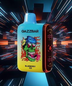 Gazzbar Rocket 20000: sigaretta elettronica usa e getta da 20.000 boccate con doppio filtro a rete e display LED, al gusto di mirtillo ghiacciato