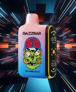 Gazzbar Rocket 20000: vaporizzatore usa e getta da 20.000 boccate con doppia resistenza a rete e display LED, al gusto anguria ghiacciata