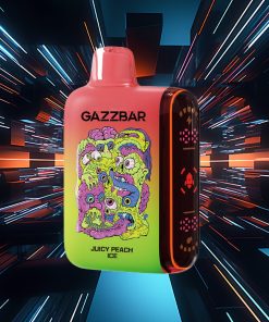 Gazzbar Rocket 20000: vaporizzatore usa e getta da 20.000 boccate con doppio filtro a rete e display LED, al gusto di pesca ghiacciata