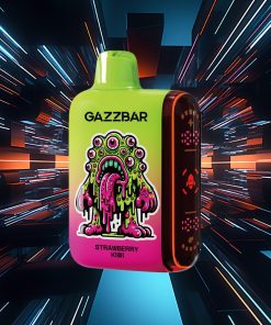 Gazzbar Rocket 20000: vaporizzatore usa e getta da 20.000 boccate con doppia rete e display LED, al gusto fragola e kiwi