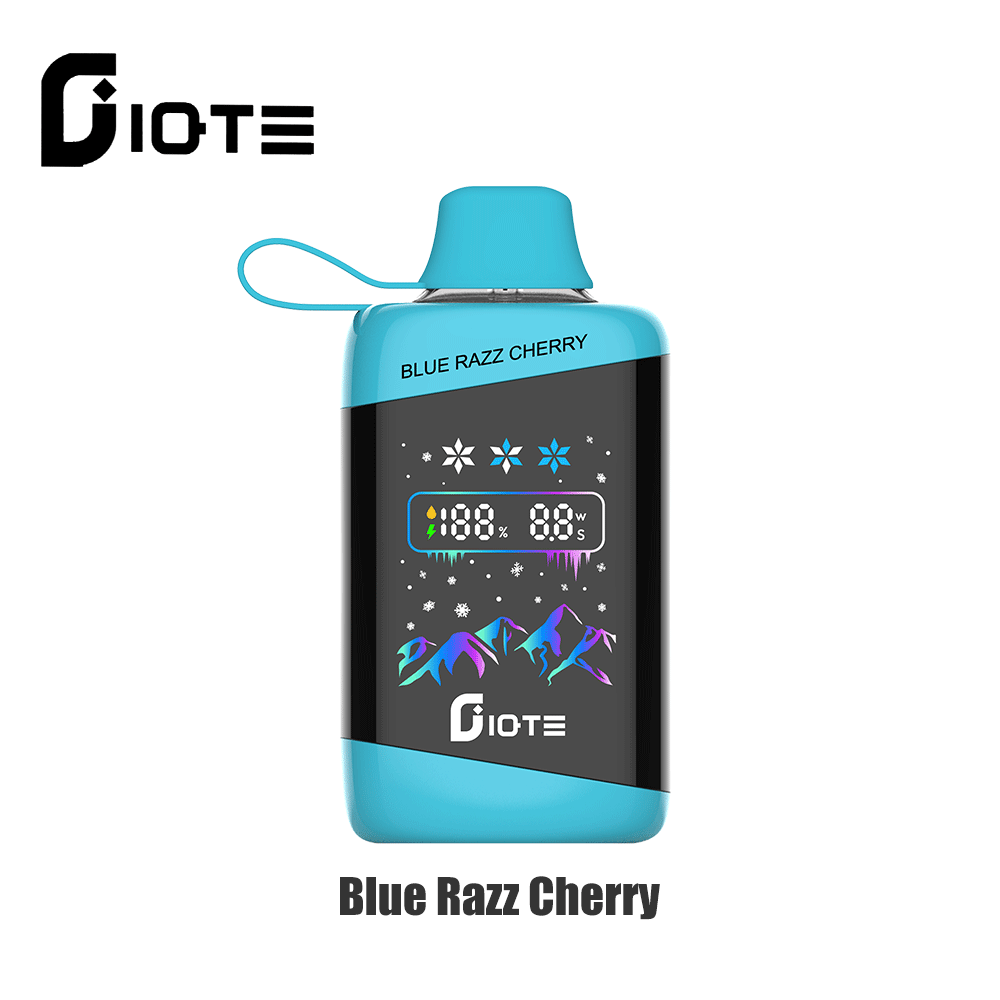 IQTE 45000 45k Puffs Advanced Fingerprint Touch Confrol LCD Display Disposable Vape in iqte 45000 45k blue razz cherry flavor
