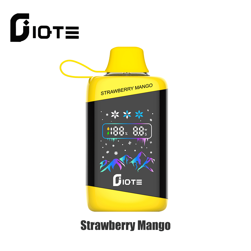 IQTE 45000 45k Puffs Advanced Fingerprint Touch Confrol LCD Display Disposable Vape in iqte 45000 45k strawberry mango flavor