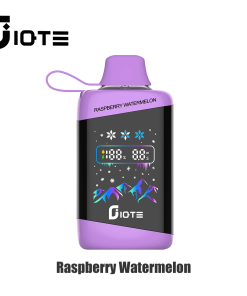 IQTE 45000 45k Puffs Advanced Fingerprint Touch Confrol LCD Display Disposable Vape in Raspberry Watermelon flavor