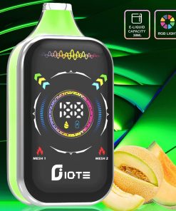 IQTE 50000 50k Puffs Dual Mesh RGD Screen Display Disposable Vape in Miami Mint flavor