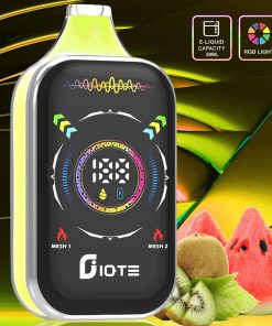 IQTE 50000 50k Puffs Dual Mesh RGD Screen Display Disposable Vape in Strawberry Kiwi flavor
