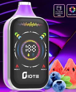 IQTE 50000 50k Puffs Dual Mesh RGD Screen Display Disposable Vape in Strawberry Raspberry Cherry flavor