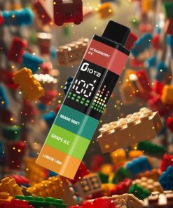 IQTE Maha Kit 2400 Puffs Pod System Toy Bricks 3D Display 2% 5% Disposable Vape in 1. Strawberry Ice + 2. Miami Mint + 3. Grape Ice + 4. Lemon Lime flavor