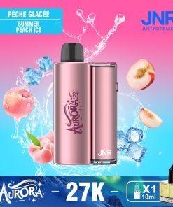 JNR Aurora 27K 27000 Puffs 2+10ml Replaceable Pod Kit Refillable Disposable Vape in Summer Peach Ice flavor