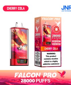 JNR Falcon Pro 28000 28K Puffs Model LED Display Disposable Vape in Cherry Cola flavor