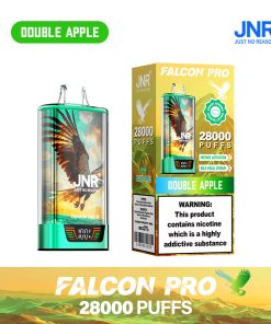 JNR Falcon Pro 28000 28K Puffs Model LED Display Disposable Vape in Double Apple flavor