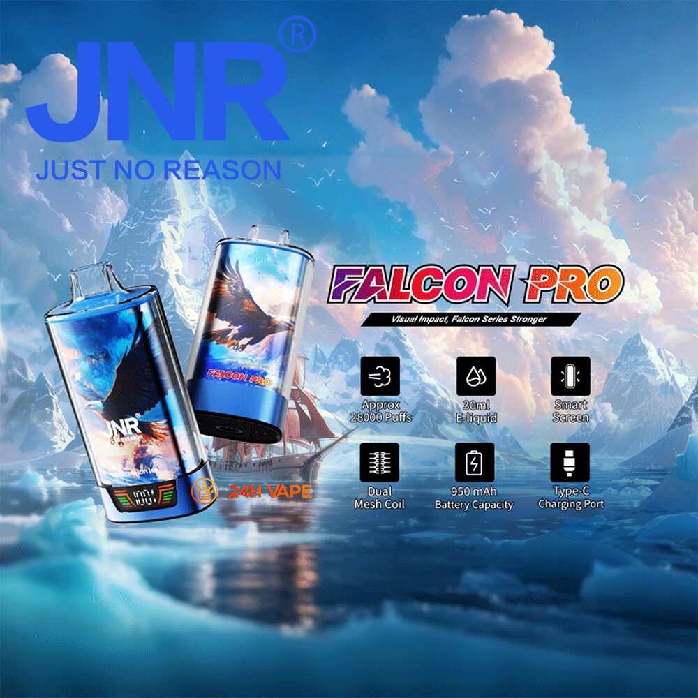 JNR Falcon Pro 28000 28K Puffs Model LED Display Disposable Vape product image