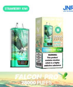 JNR Falcon Pro 28000 28K Puffs Model LED Display Disposable Vape in Strawberry Kiwi flavor