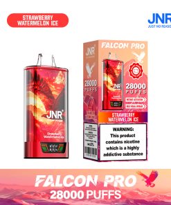 JNR Falcon Pro 28000 28K Puffs Model LED Display Disposable Vape in Strawberry Watermelon Ice flavor