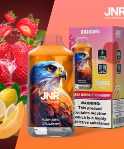 JNR FALON 16000 16K Puffs Edition Disposable Vape in Hubba Bubba Strawberry flavor
