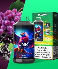 JNR FALON 16000 16K Puffs Edition Disposable Vape in jnr falon 16000 grape blackcurrant flavor
