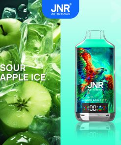 JNR FALCON X 18000 18k Puffs Model LED Display Disposable Vape in jnr falon x 18000 jnr falon x 18000 sleek jnr falon x 18000 sour apple flavor
