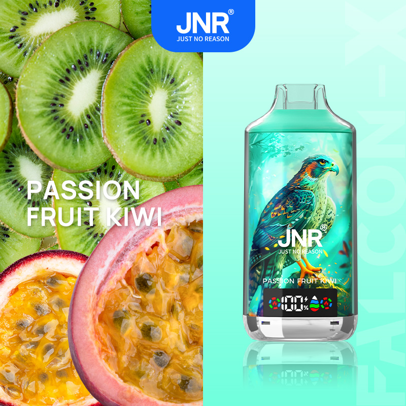JNR FALCON X 18000 18k Puffs Model LED Display Disposable Vape in jnr falon x 18000 jnr falon x 18000 sleek jnr falon x 18000 passion fr flavor