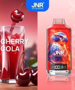 JNR FALCON X 18000 18k Puffs Model LED Display Disposable Vape in jnr falon x 18000 sleek jnr falon x 18000 cherry cola flavor