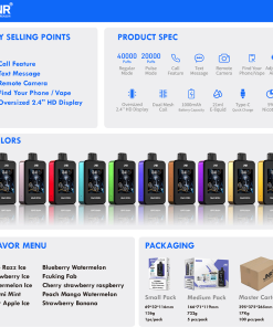 JNR Media Max 40000 40K Puffs Intelligent Disposable Vape in jnr media max 40000 flavor