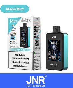 JNR Media Max 40000 40K Puffs Intelligent Disposable Vape in miami mint flavor