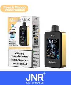JNR Media Max 40000 40K Puffs Intelligent Disposable Vape in peach mango watermelon flavor