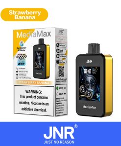 JNR Media Max 40000 40K Puffs Intelligent Disposable Vape in strawberry banana flavor