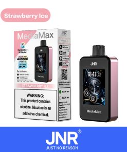 JNR Media Max 40000 40K Puffs Intelligent Disposable Vape in strawberry ice flavor