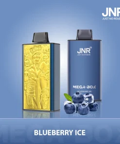 JNR Mega Box 25000 Puffs Edition Rechargeable Disposable Vape in Blueberry Ice flavor