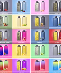 JNR Mega Box 25000 Puffs Edition Rechargeable Disposable Vape in Blueberry Sour Raspberry Strawberry flavor