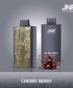 JNR Mega Box 25000 Puffs Edition Rechargeable Disposable Vape in Cherry Berry flavor