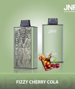 JNR Mega Box 25000 Puffs Edition Rechargeable Disposable Vape in Fizzy Cherry Cola flavor