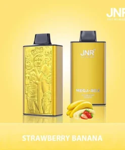 JNR Mega Box 25000 Puffs Edition Rechargeable Disposable Vape in Strawberry Banana flavor