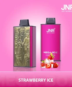JNR Mega Box 25000 Puffs Edition Rechargeable Disposable Vape in Strawberry Ice flavor