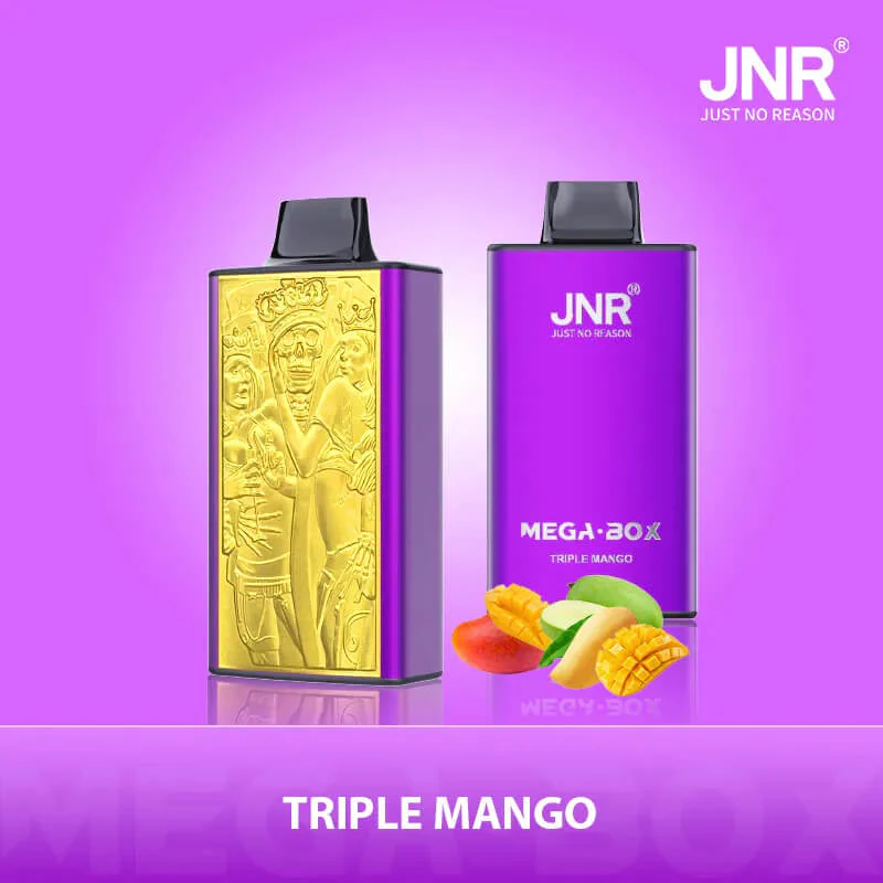 JNR Mega Box 25000 Puffs Edition Rechargeable Disposable Vape in Triple Mango flavor