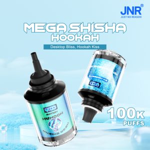 JNR Mega Shisha Hookah 100000 – 100.000 Züge – Großes Fassungsvermögen – LED-Anzeige – Einweg-Vape – Produktbild