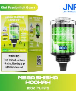 JNR Mega Shisha Hookah 100000 100K Puffs Large Capacity LED Display Disposable Vape random flavor option image
