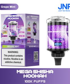 JNR Mega Shisha Hookah 100000 100K Puffs Large Capacity LED Display Disposable Vape random flavor option image