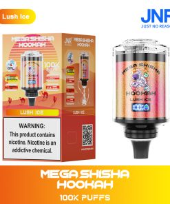 JNR Mega Shisha Hookah 100000 100K Puffs Large Capacity LED Display Disposable Vape random flavor option image