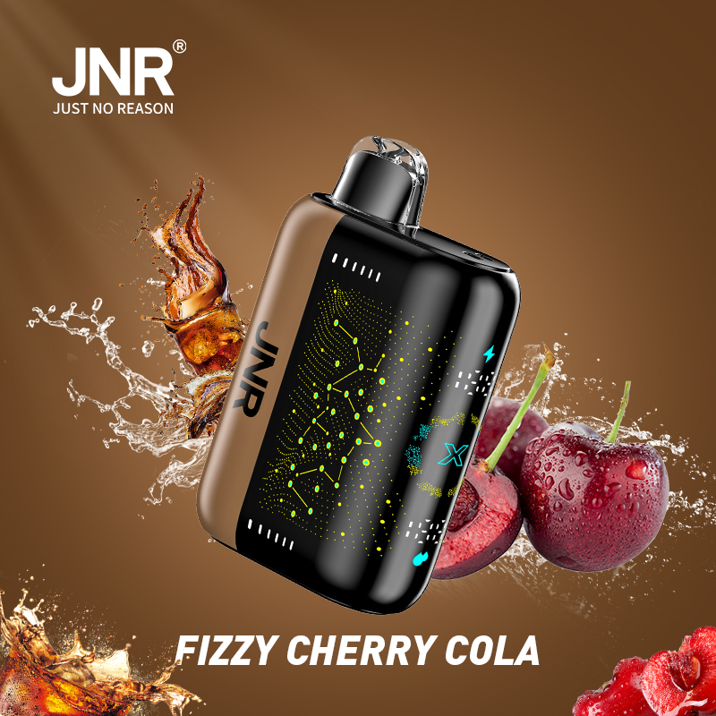 JNR Plus X 26000 26K Puffs Hottest LED Display Disposable Vape in jnr plus x 26000 fizzy cherry cola flavor