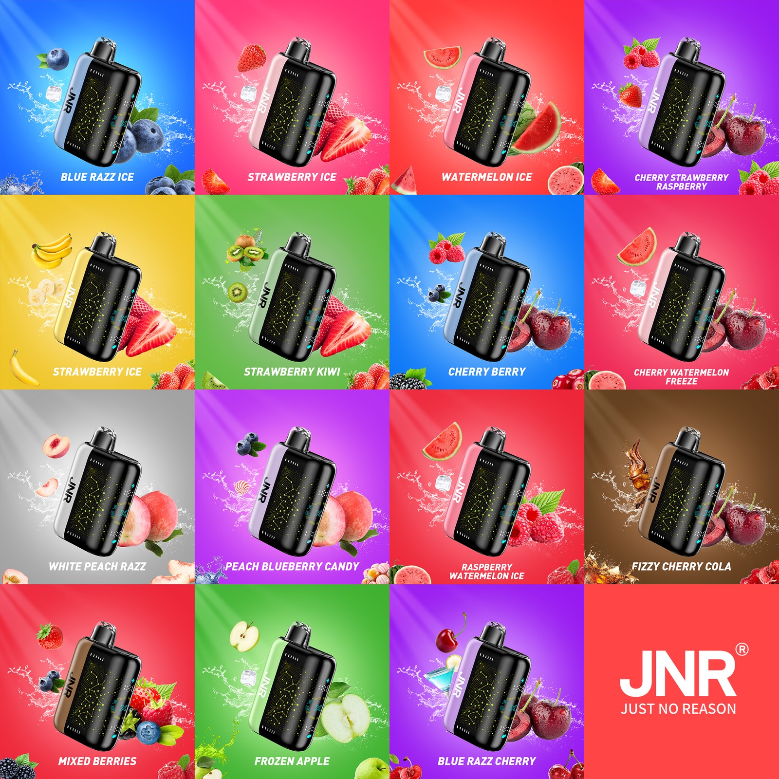 JNR Plus X 26000 26K Puffs Hottest LED Display Disposable Vape in jnr plus x 26000 flavors list flavor