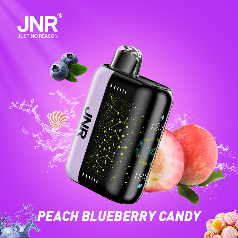 JNR Plus X 26000 26K Puffs Hottest LED Display Disposable Vape in jnr plus x 26000 peach blueberry candy flavor