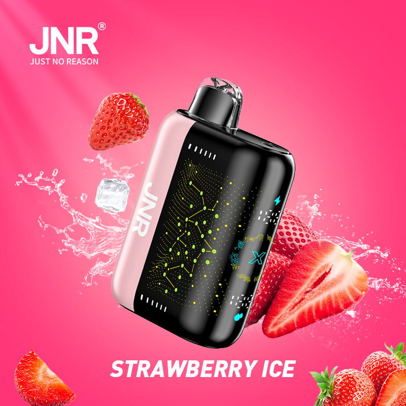 JNR Plus X 26000 26K Puffs Hottest LED Display Disposable Vape in jnr plus x 26000 strawberry ice flavor