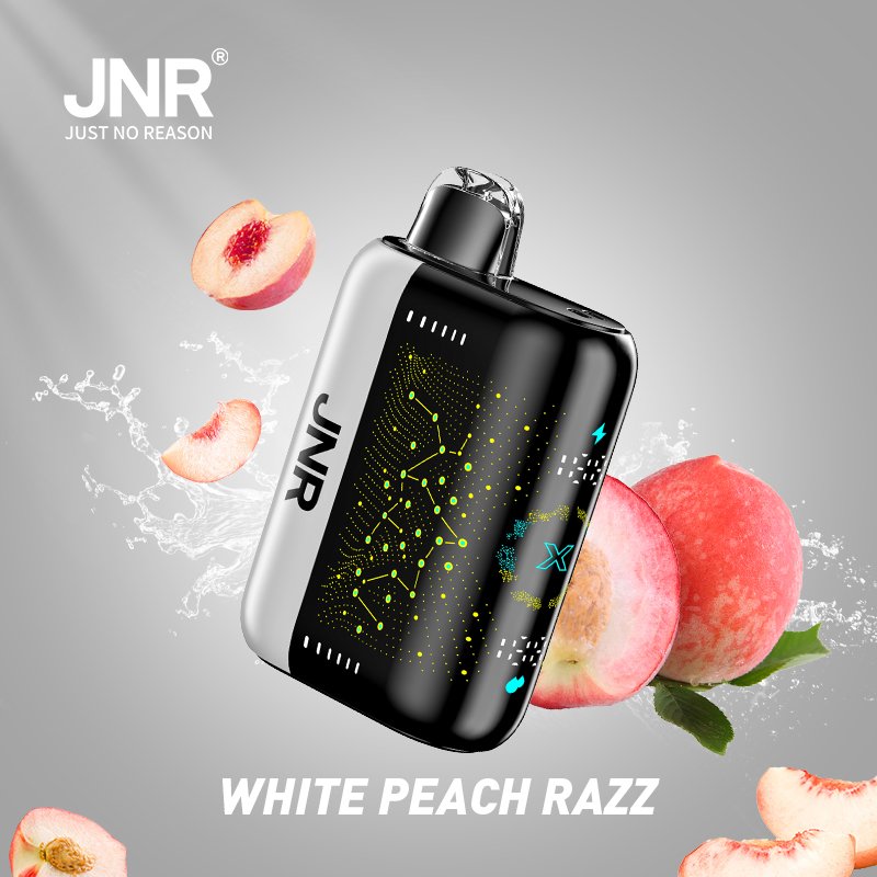 JNR Plus X 26000 26K Puffs Hottest LED Display Disposable Vape in jnr plus x 26000 white peach razz flavor