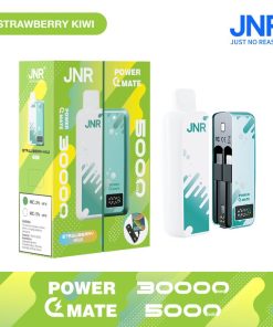 JNR Power Mate 30000 Puffs Smart Screen 5000mAh Power Bank Disposable Vape in jnr power mate 30000 strawberry kiwi flavor